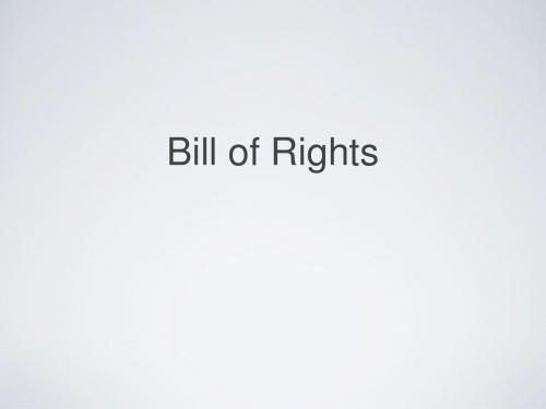 BillofRights权利法案