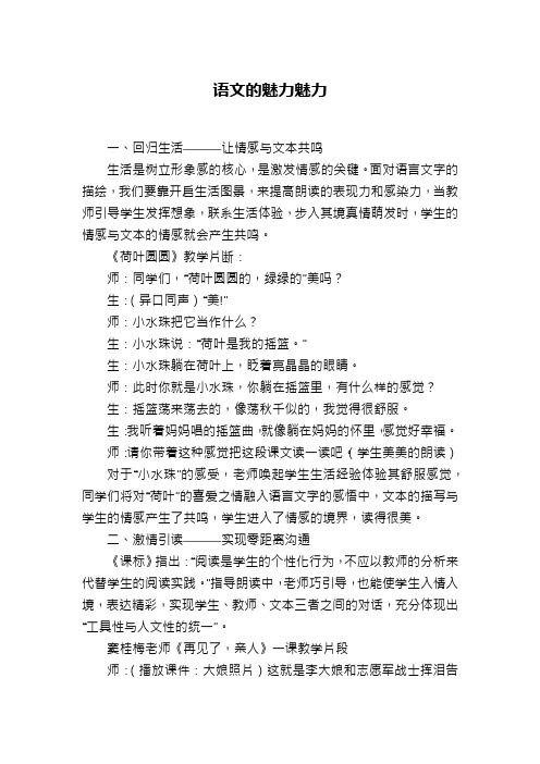 语文的魅力魅力