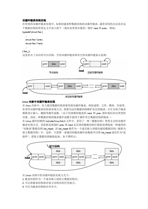 Linux内核中的双循环链表解析