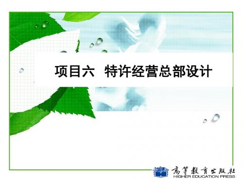 特许经营实务项目6-精品文档