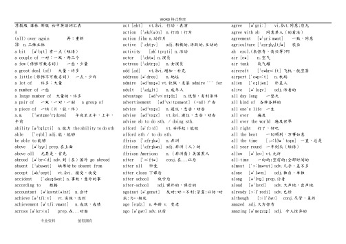 苏教版译林初中英语词汇表2018最新出炉