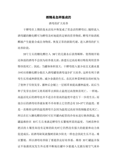酒母的扩大培养