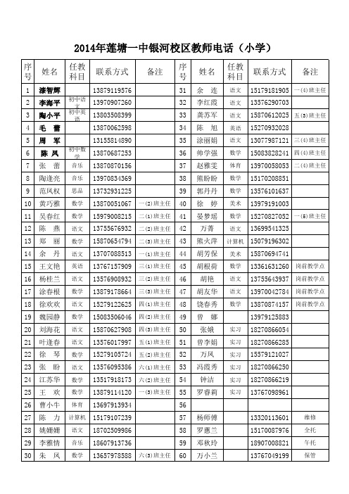 通讯录小学