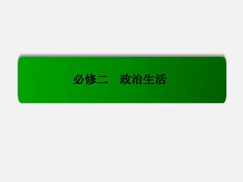 高考政治 一轮复习 2.4我国政府受人民的监督 新人教必修2