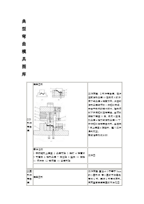 典型弯曲模具图库