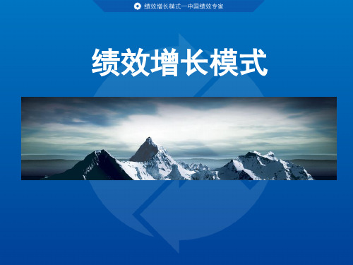 绩效增长模式课程