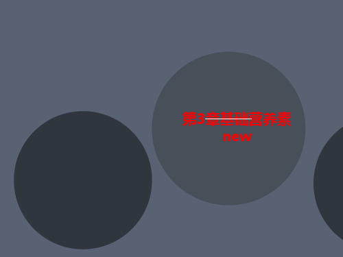 第3章基础营养讲义素new