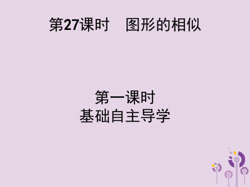 2019届中考数学总复习：第27课时-图形的相似ppt课件1