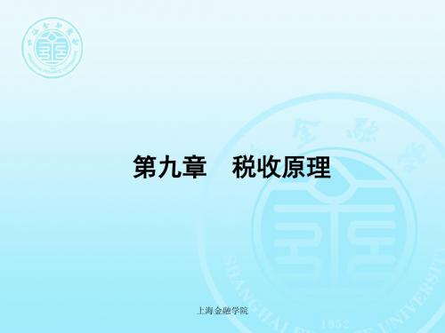 第九章 税收原理-25页PPT精品文档