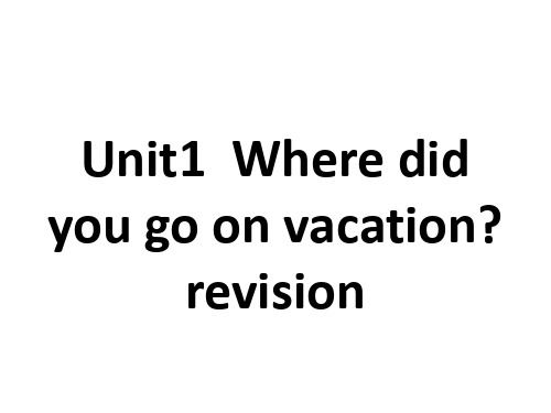 Unit1--Where-did-you-go-on-vacation