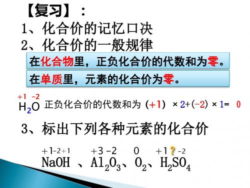 化合价与化学式