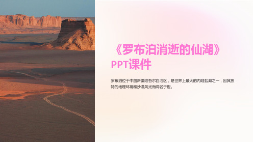 《罗布泊消逝的仙湖》课件
