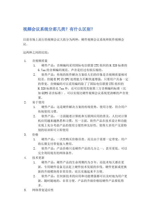 视频会议系统知识详解