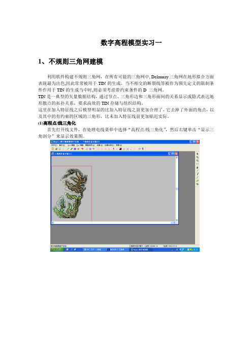 数字地面模型第一次实习报告