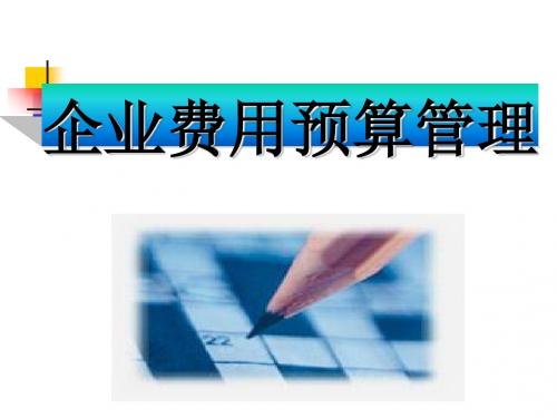 企业费用预算管理教材(PPT75张)