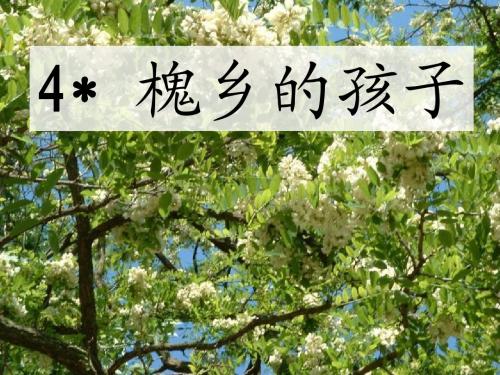 4槐乡的孩子j(进行了修改好用)  3年级