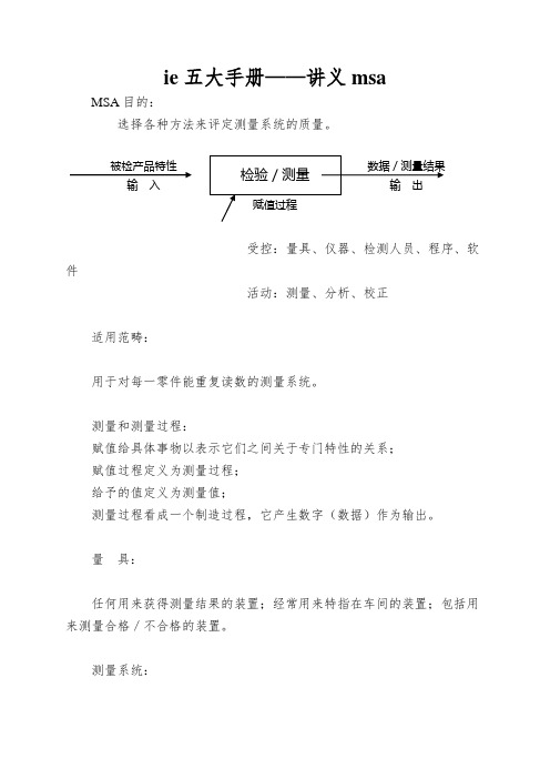 ie五大手册——讲义msa