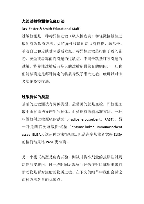 狗狗过敏怎么办？要不要给狗狗做过敏检测？