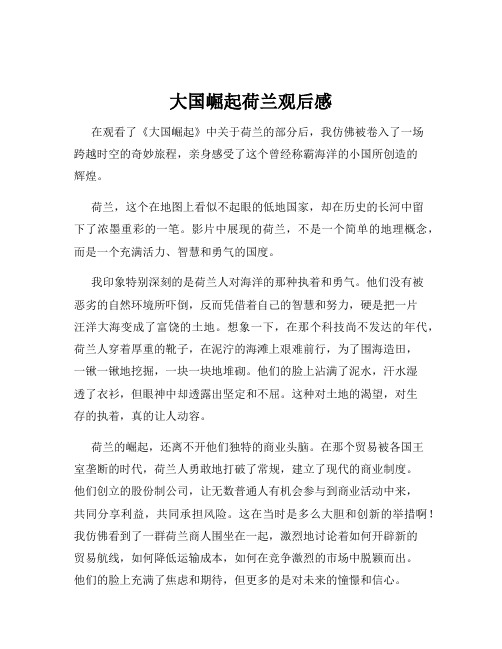 大国崛起荷兰观后感