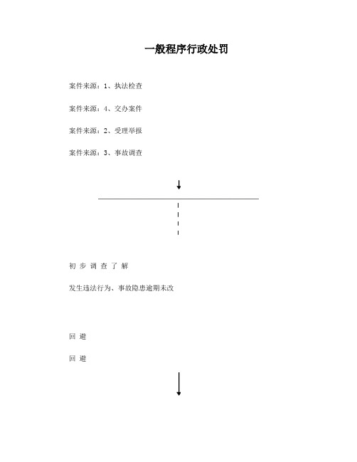 一般安监执法程序流程图