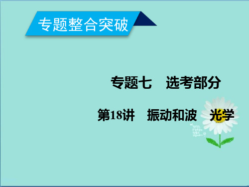 2019-2020年高考物理二轮专题复习课件第18讲 振动和波 光学