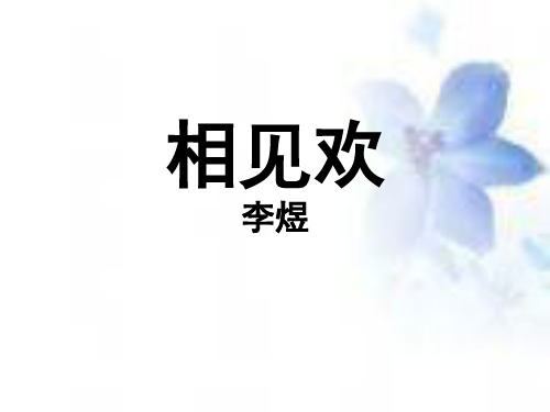 乌夜啼ppt
