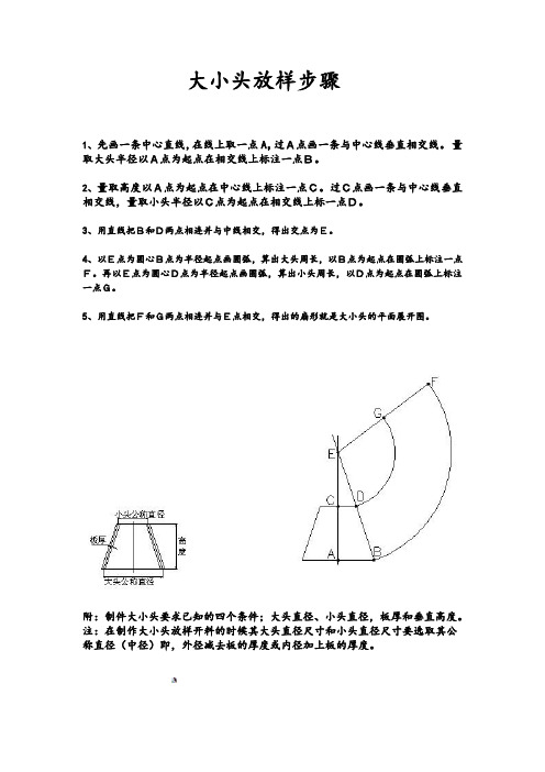 大小头放样步骤