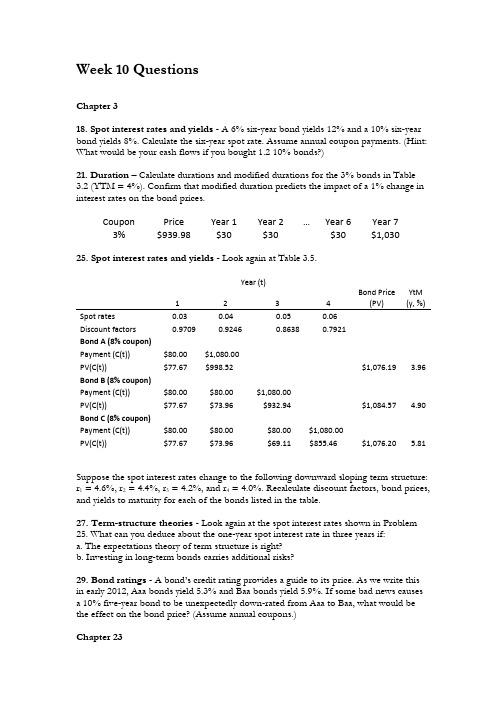 Finance Questions