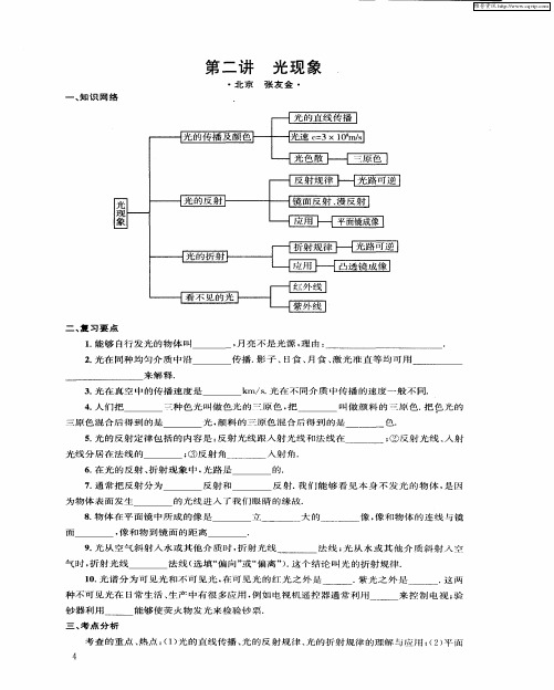 第二讲 光现象