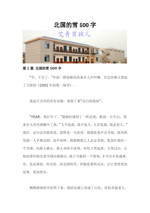 北国的雪500字
