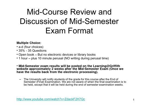 澳大利亚商法Lecture 7 Review of Major Discussion points