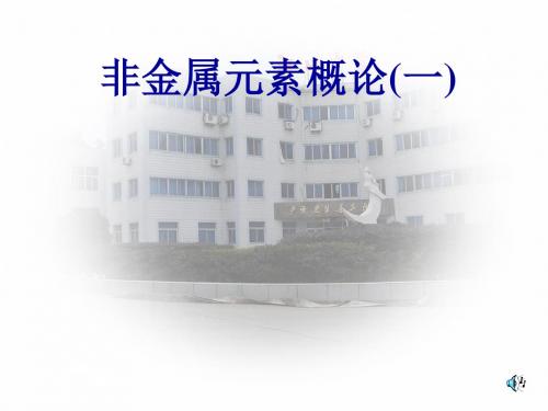 化学课件《非金属元素概论》优秀ppt 人教课标版