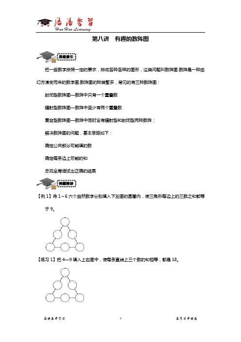 9.数阵图