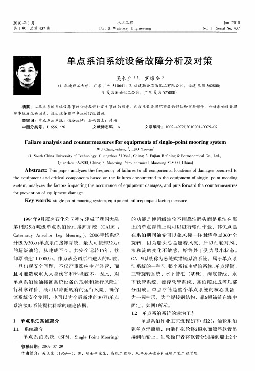单点系泊系统设备故障分析及对策