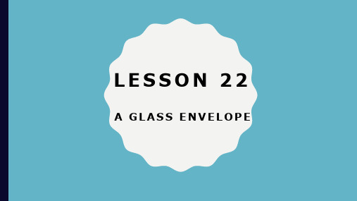 新概念英语第二册 lesson 22 课件