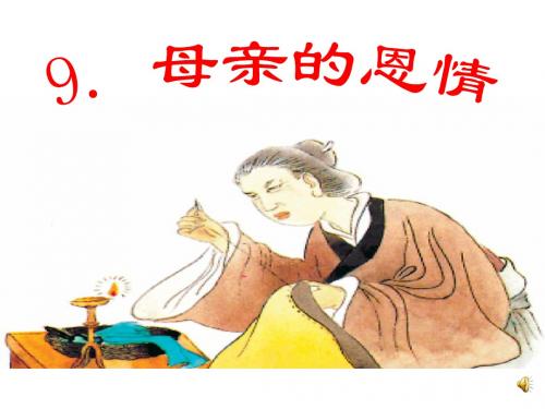 苏教版小学二年级语文下册母亲的恩情课件