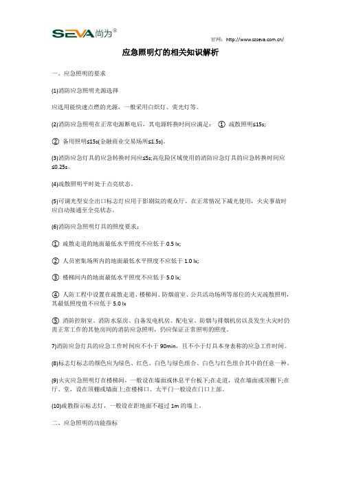 应急照明灯的相关知识解析