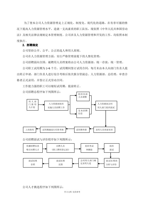 员工招聘与解聘制度