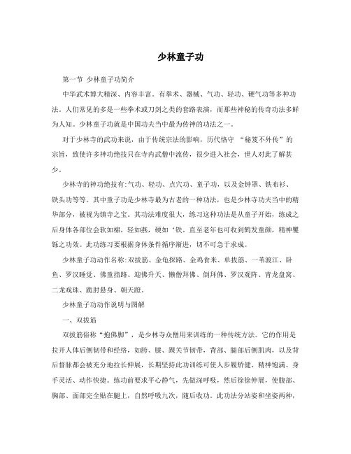 少林童子功
