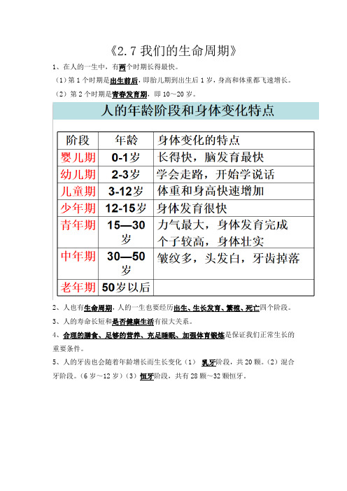 2.7我们的生命周期知识归纳