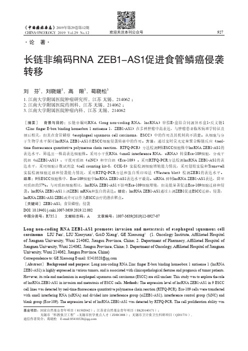 长链非编码RNA