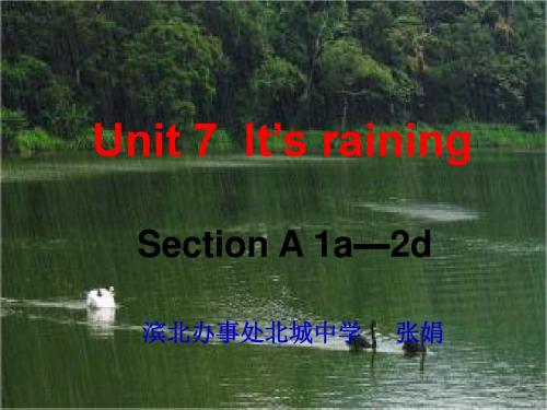Unit 7 It’s raining! Section A(1A-3C)教学课件