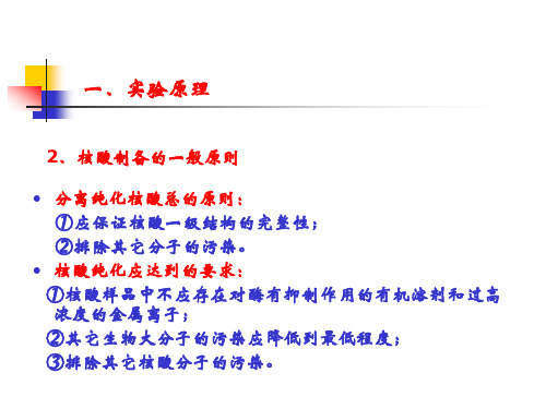 DNA提取注意事项