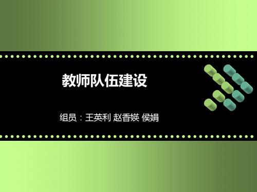 教师队伍建设-PPT精品文档