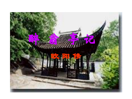 人教版九年级语文下册《醉翁亭记》课件33长春版