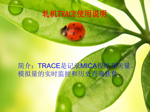 日立轧机trace使用说明