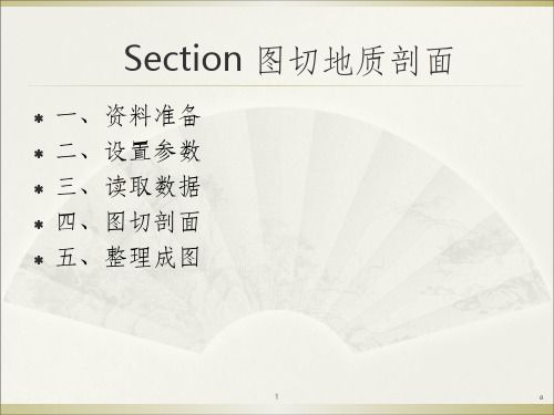section制作地质剖面图