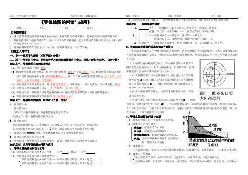 《等值线的判读与应用》专题学案
