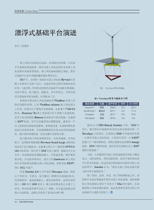 漂浮式基础平台演进