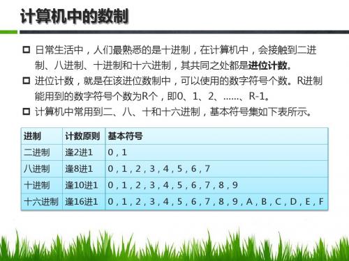 计算机中的数制